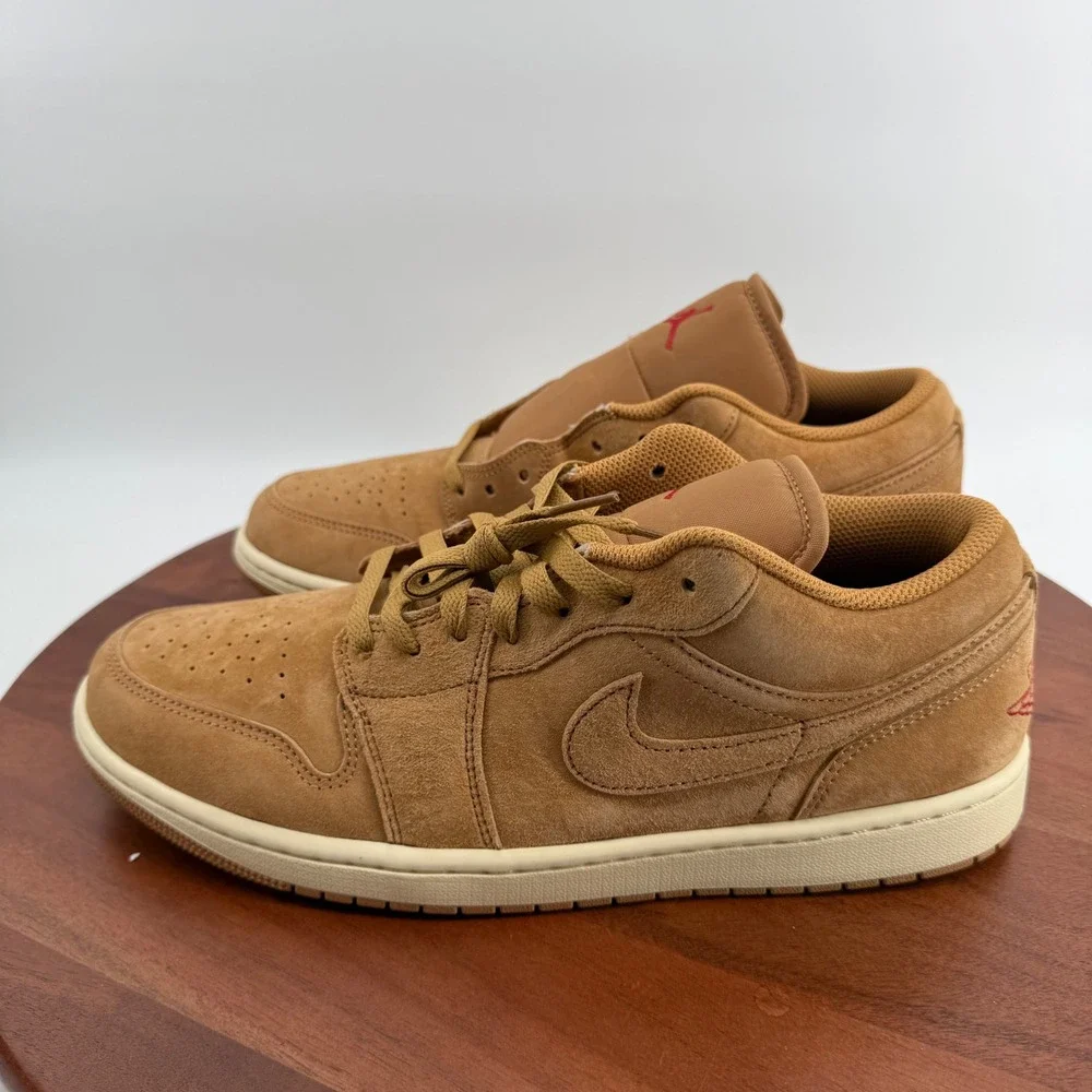 Nike Air Jordan 1 Low SE Flax Varsity Red Muslin HV4089-200 Mens Size 11 NEW